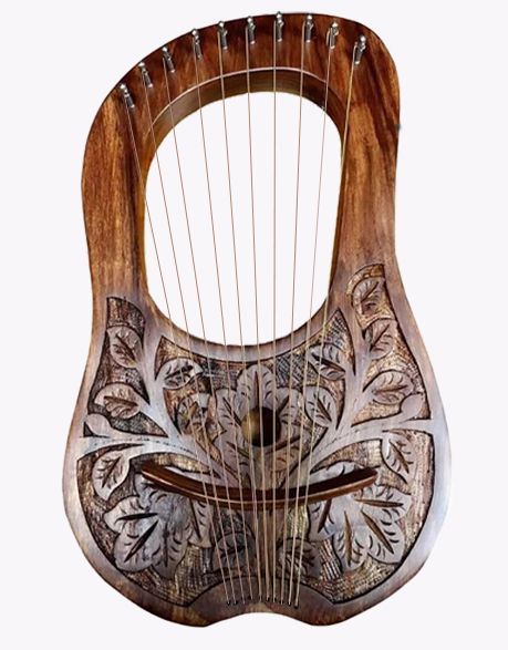 10-String Rosewood Lyre Harp