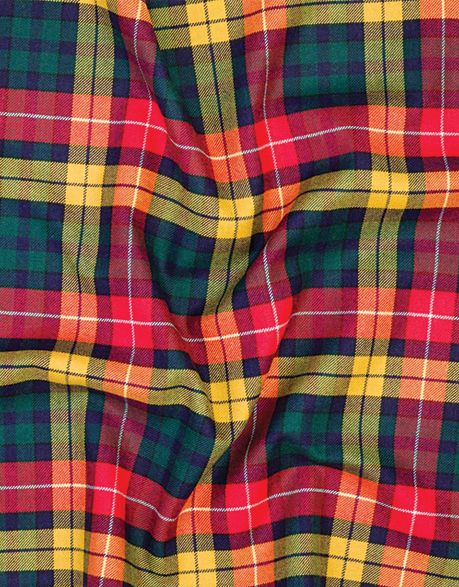 Clan Buchanan Plaid Tartan Fabric