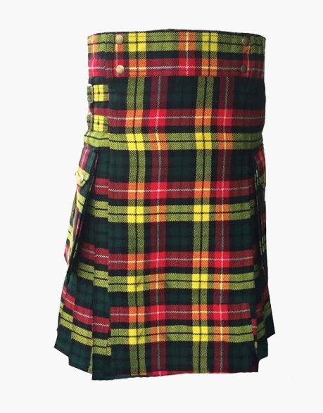 Modern Buchanan Tartan Utility Kilt