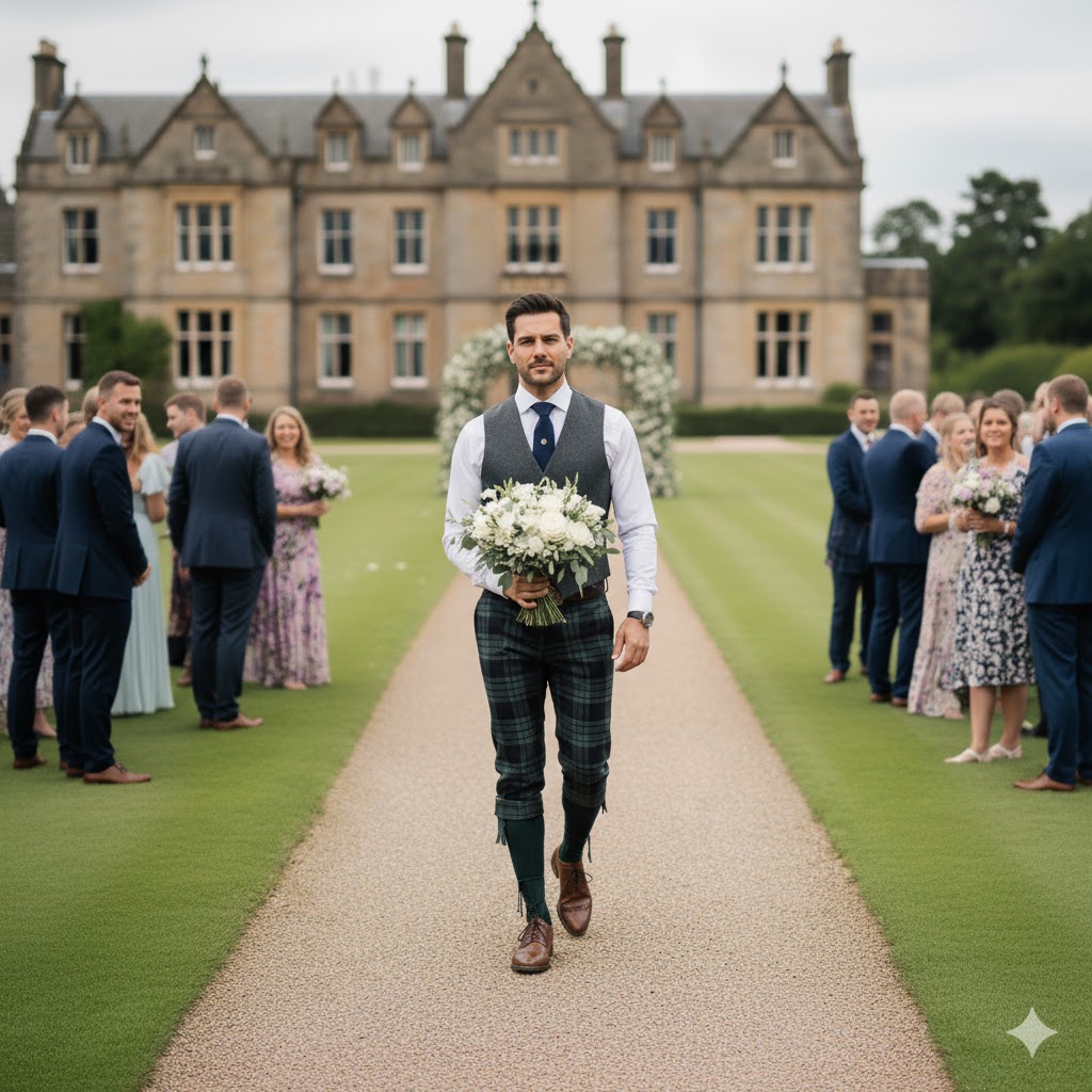 How to Wear Tartan Trousers to a Wedding