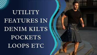 Utility Features in Denim Kilts_ Pockets, Loops, etc